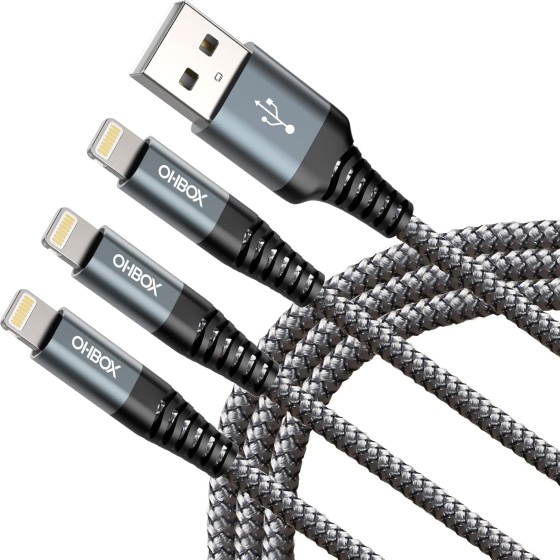 iPhone 充電線 6 英尺 3 入 [Apple MFi 認證] USB 轉 Lightning 連接線 快速充電 iPhone 充電線 iPhone USB 連接線 相容於 iPhone 14 13 12 11 Pro Max Plus 8 7 6 iPad 等